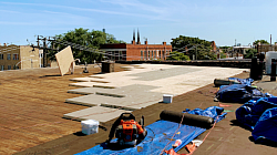 Storm damage complete roof repair