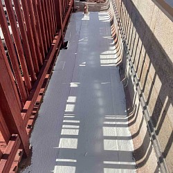 Remove decking and adding an Arctic silicone white coating