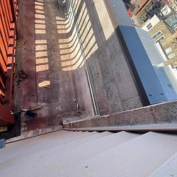 Removing boards and adding waterproof coating