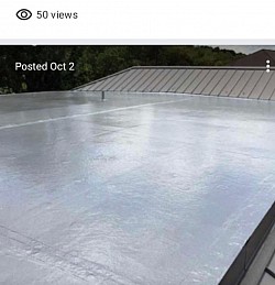 Complete roof restoration with Lucas silver coating
