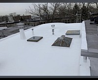 White silicone coating over 30 year warranty